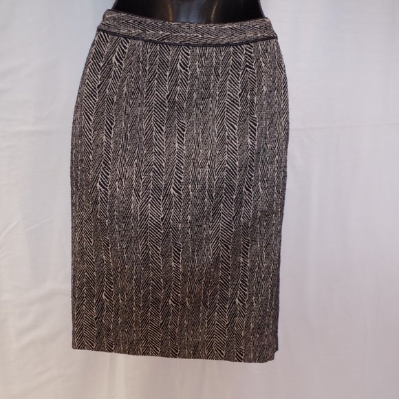 Ports 1961 Wool/Silk Blend Textured Tweed Pencil Skirt- Sz. 0 - Picture 6 of 8